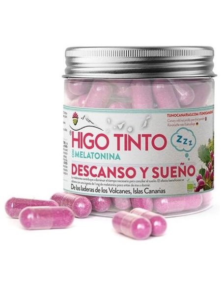 Higo Tinto Con Melatonina 90Cap. de Tuno Canarias