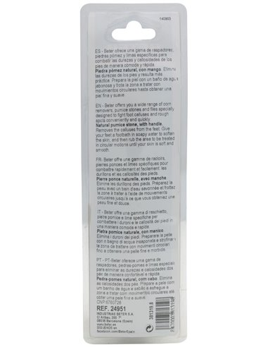 Piedra Pomez Con Mango 24951 de Beter