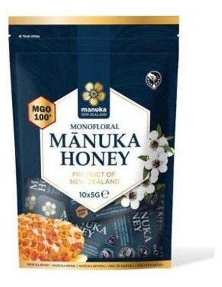 Miel De Manuka Raw Mgo 100+ Monofloral 10Monodosis de Manuka New Zeland