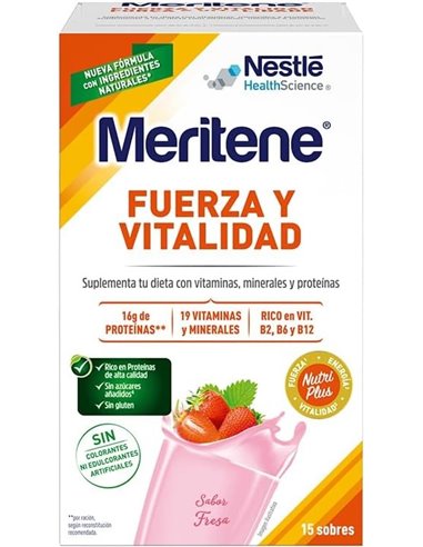 Meritene Batido Fresa 15Sbrs. de Meritene