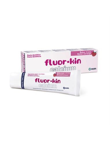 Fluor Kin Calcio Pasta Infanti Fresa 2-6 A 75Ml de Kin