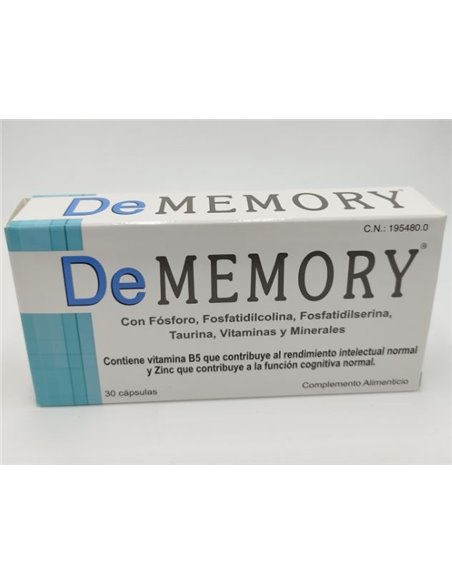 Dememory 30Cap. de Pharma Otc