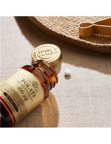 Folacín. Ácido Fólico 400 µg  100 comprimidos Solgar