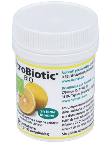 Citrobiotic (Ext.Semilla Pomelo) 100Comp. de Sanitas
