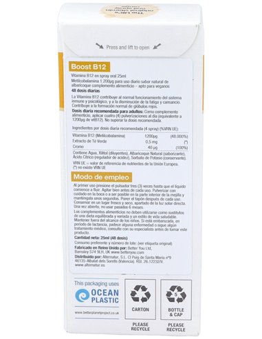Boost B12 Spray Oral 25Ml. de Better You
