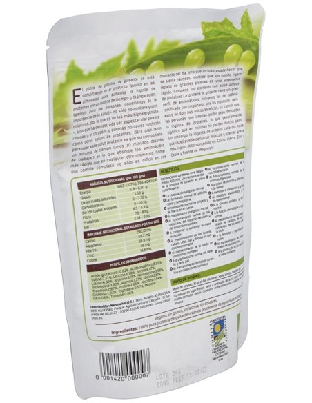 Proteina De Guisante 80% 250Gr. Bio Sg S/A Vegan de Salud Viva