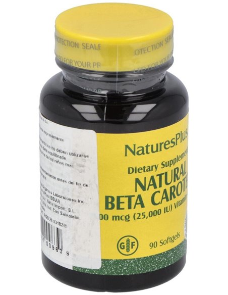Natural Betacaroteno 90Perlas de Natures Plus