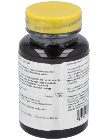 Natural Betacaroteno 90Perlas de Natures Plus
