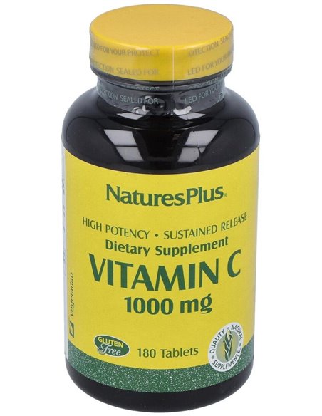 Vit. C 1000Mg.Con Escaramujo 180Comp. de Natures Plus