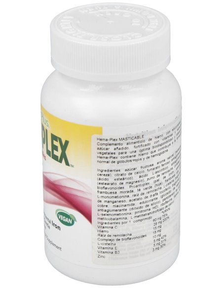 Hema-Plex Masticable 60Comp. de Natures Plus