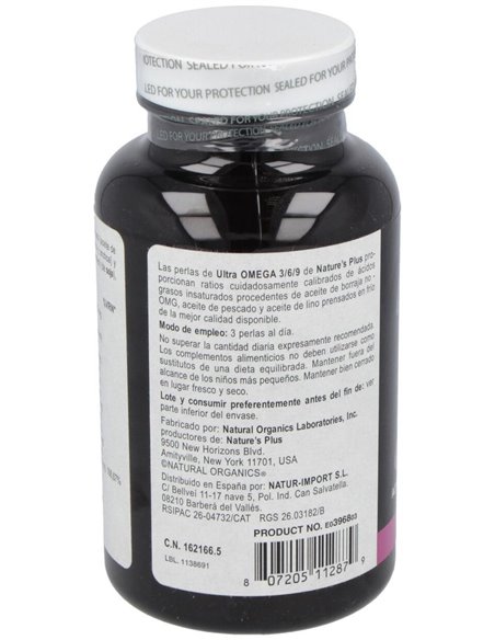 Ultra Omega 3-6-9 90Perlas de Natures Plus