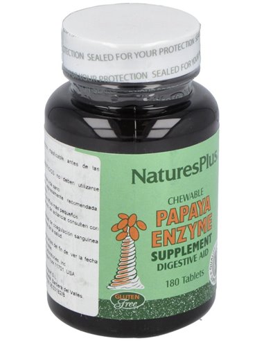 Papaya Enzime 180Comp. Masticable de Natures Plus