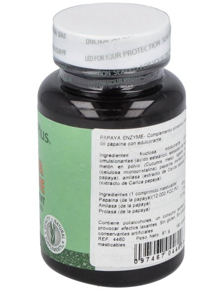 Papaya Enzime 180Comp. Masticable de Natures Plus