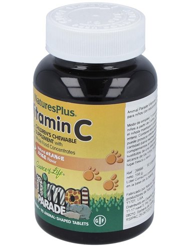 Animal Parade Vit.C  90Animales Masticables de Natures Plus