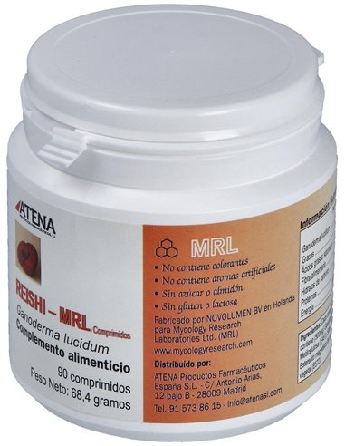 Reishi-Ganoderma-Mrl 500Mg. 90Comp. de Atena