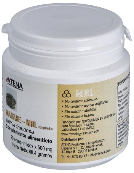 Maitake-Mrl 500Mg. 90Comp. de Atena