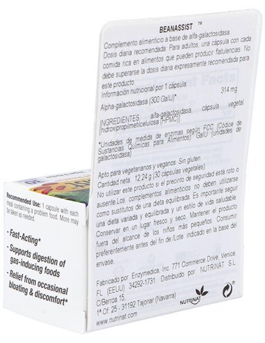 Beanassist 30Cap.Veg. de Enzymedica
