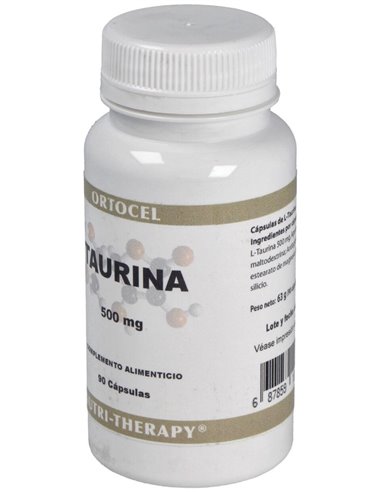 Taurina 500Mg. 90Cap. de Ortocel Nutri-Therapy