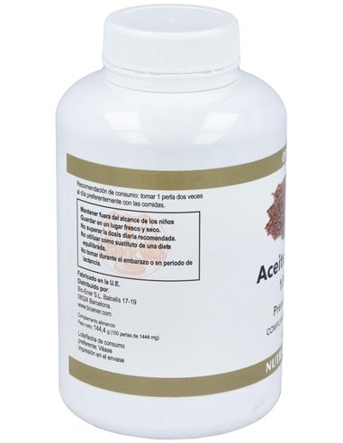 Aceite De Linaza (Semilla Lino) 1000Mg. 100Perlas de Ortocel Nutri-Therapy