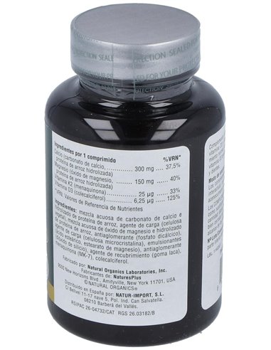 Ca/Mg/D3+K2 30Comp. de Natures Plus