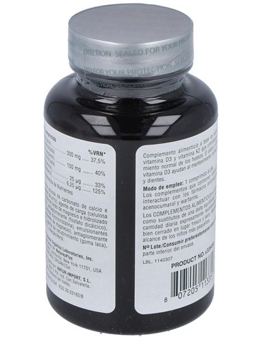 Calcio Magnesio D3 Con Vitamina K2 30 Comp de Natures Plus