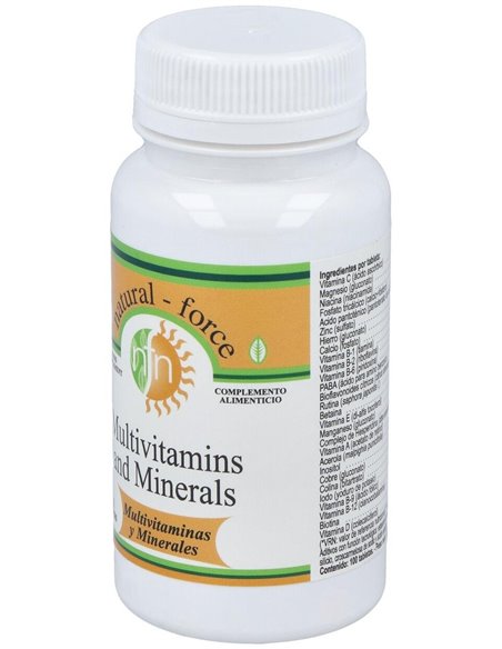 Multivitaminas Y Minerales 100Comp. de Nutri-Force