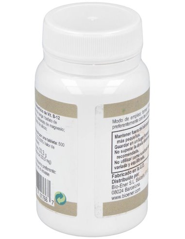 Vitamina B-12 500Mcg. 100Comp. de Ortocel Nutri-Therapy