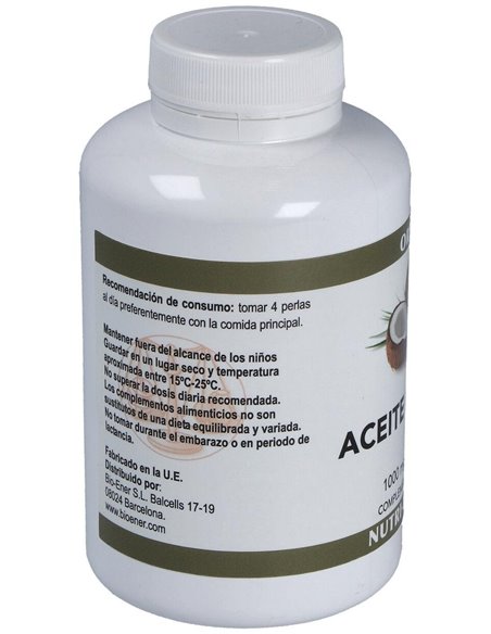 Aceite De Coco 1000Mg. 120Perlas de Ortocel Nutri-Therapy