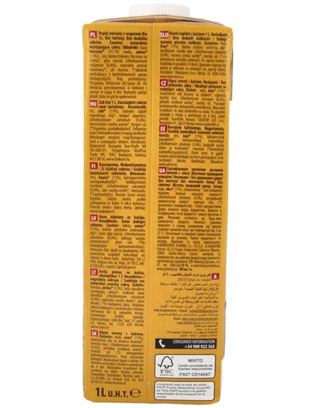 Bebida Vegetal De Avena  1Lt 6Uds. de Naturgreen