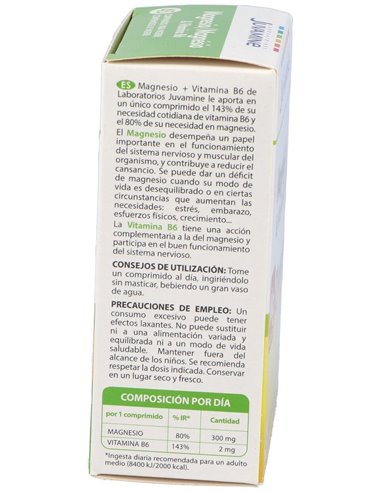 Juvamine Magnesio + B6 45Comp. de Juvamine