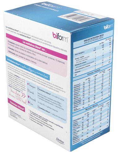 Crema Vainilla  Envase 6 Sobres(6 Comidas) de Biform®