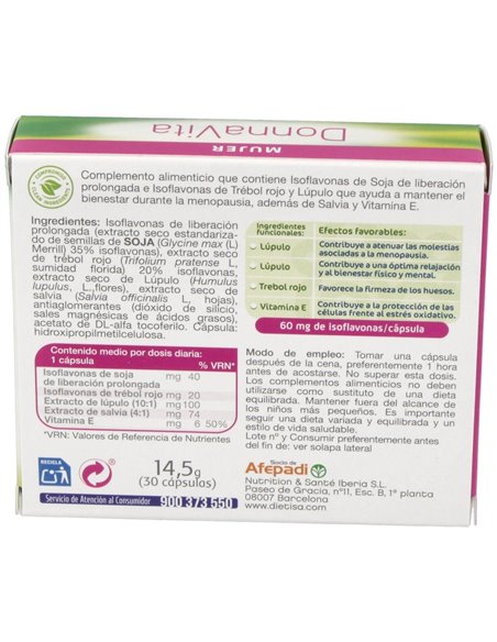 Donnavita  Envase 30 Cápsulas(30 Días) de Dielisa®