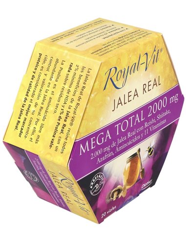 Royal-Vit Mega Total  2000 Mg  Envase Que Contiene 20 Viales de Royal-Vit®