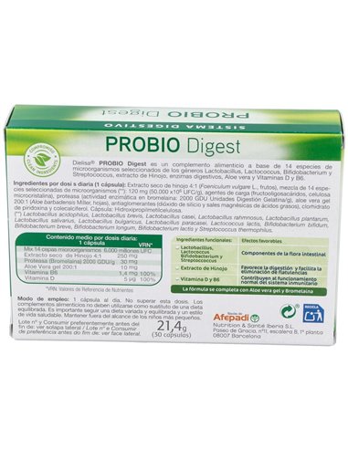 Probiodigest 30Cap. de Dietisa (Dielisa)
