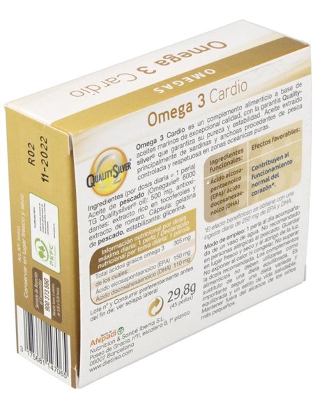 Omega 3 Cardio  Envase 45 Perlas(45 Días) de Dielisa®
