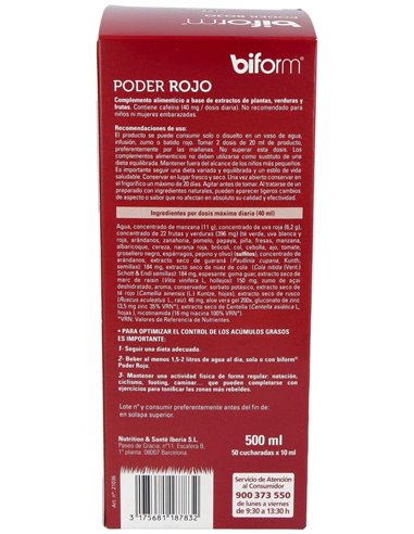 Biform Poder Rojo 500Ml. de Dietisa (Dielisa)
