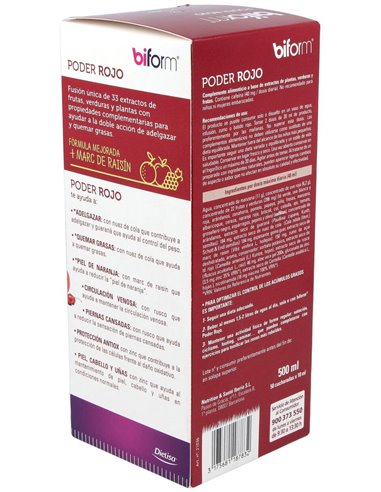 Biform Poder Rojo 500Ml. de Dietisa (Dielisa)