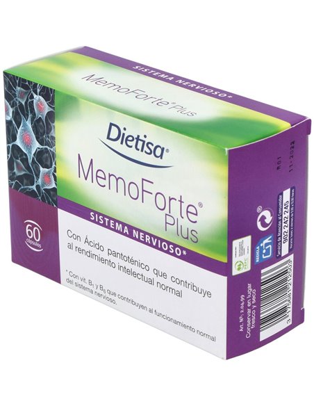 Memoforte Plus Cápsulas   Envase 30 Comp.(30 Dias) de Dielisa®