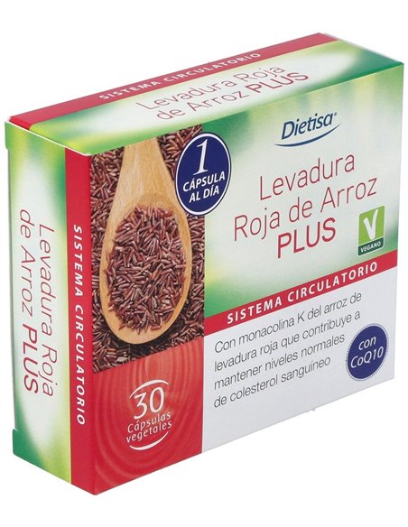 Levadura roja de arroz Plus  30 cápsulas