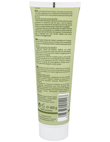 Arcilla Verde En Tubo 400Gr. de Cattier