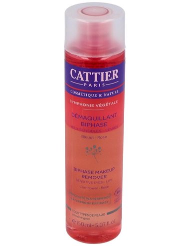 Desmaquillador Bifasico Ojos Sensibles-Labios150Ml de Cattier