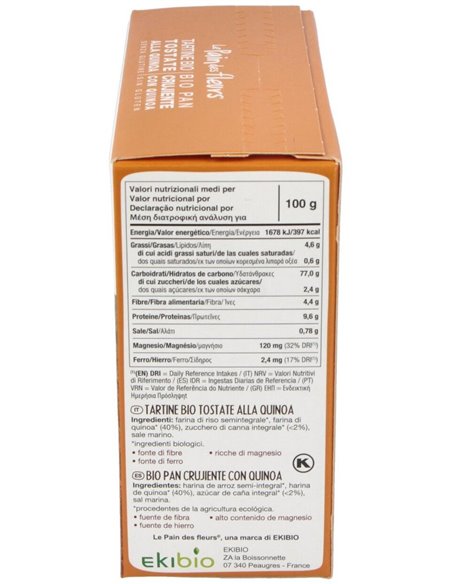 Cracker Quinoa 150Gr.Bio Sg Vegan de Le Pain Des Fleurs