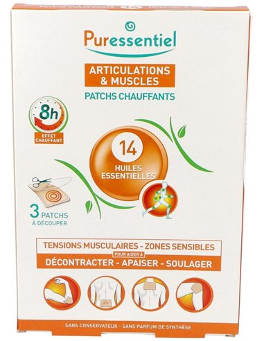 Articulaciones Y Musculos Con Calor 14 Ae 3Parches de Puressentiel