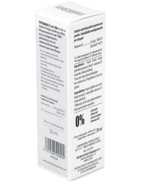 Physiomance D-Nat 1000 Gotas 20Ml. de Therascience