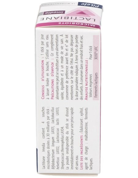 Lactibiane Imedia 4 sticks de Pileje