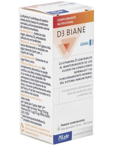 D3 Biane 20Ml. de Pileje