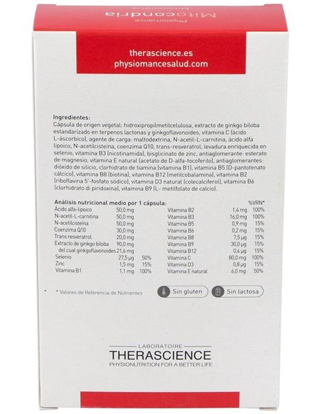 Physiomance Mitochondrie 30Cap. de Therascience