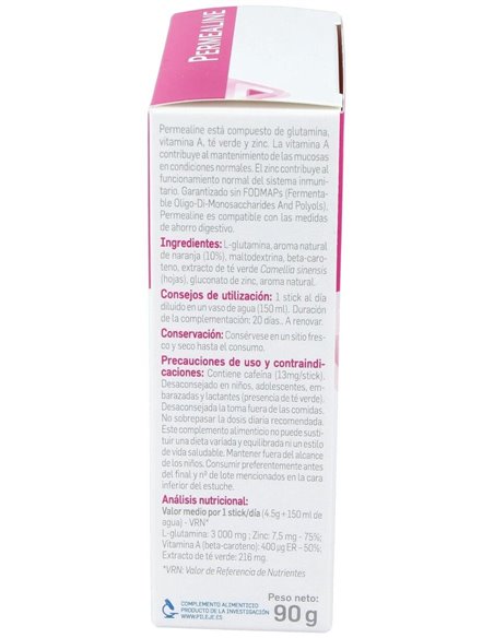 Permealine Sabor Naranja 20Sticks de Pileje