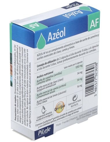Azeol Af 30 cápsulas de Pileje