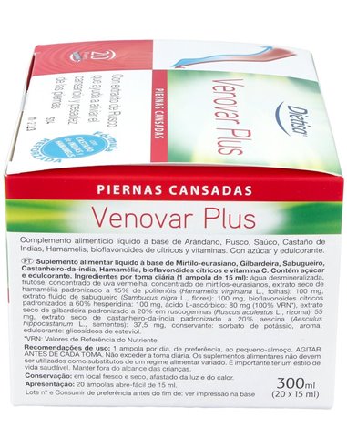 Venovar Plus   Envase 20 Viales(20 Días) de Dielisa®